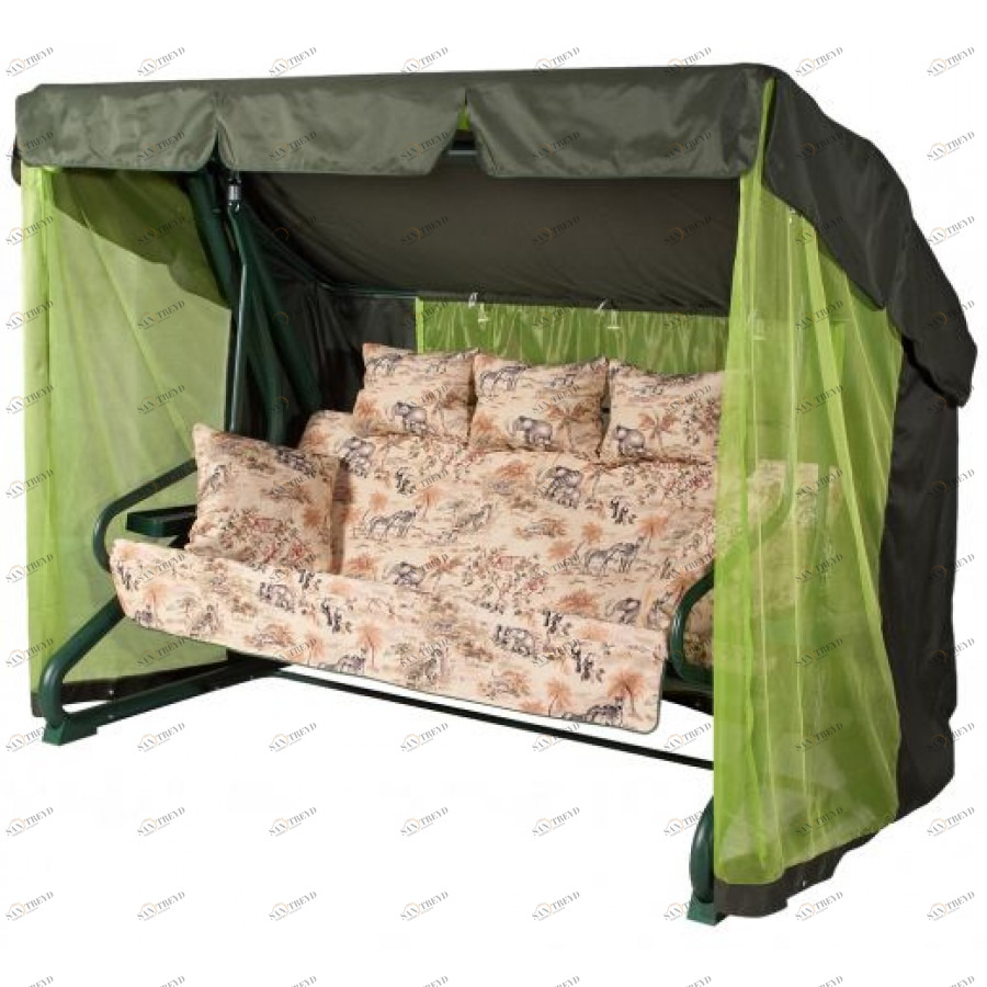 Качели садовые зеленые Капри " IMPEX  132227 Зеленый 