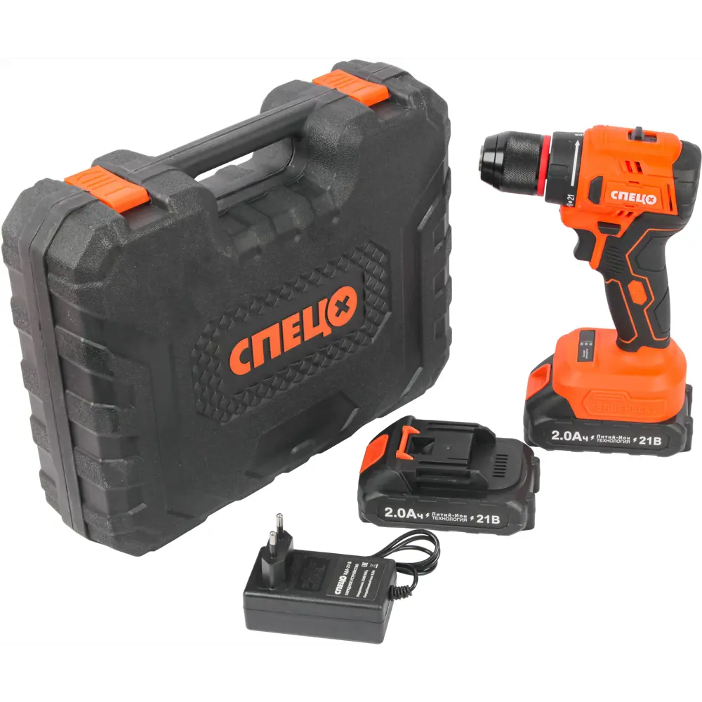 Аккумуляторная дрель-шуруповерт СПЕЦ БДА-21-Б 21В с 2 аккумуляторами 89386883 STLM-1525030 - Вид №1