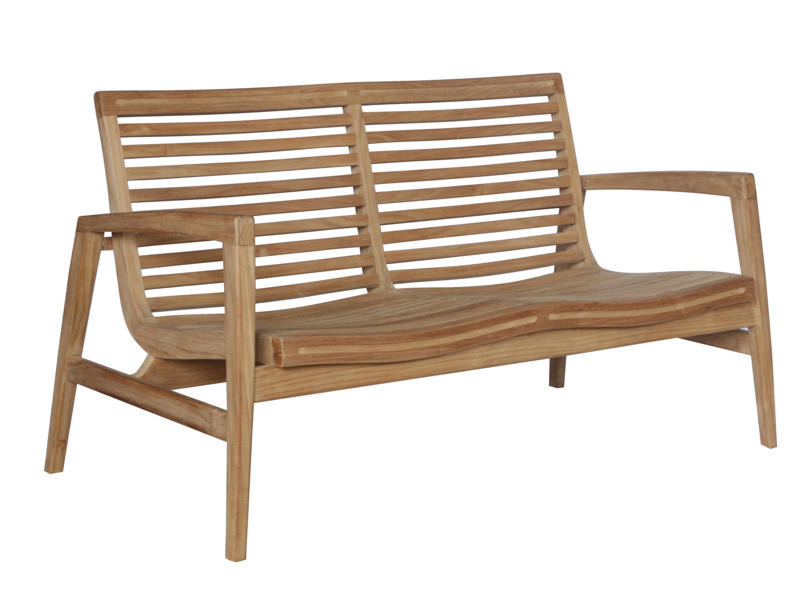 Садовая скамейка из тикового дерева со спинкой cbdesign ралли ARCH-00130565 - Вид №14