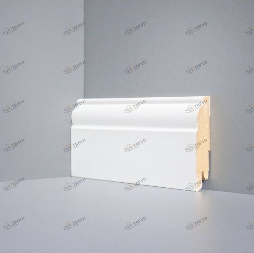 Плинтус Deartio White Art Мдф, Белый, Под Покраску W 04-80 МДФ+эмаль 2050х80 мм 1001700002