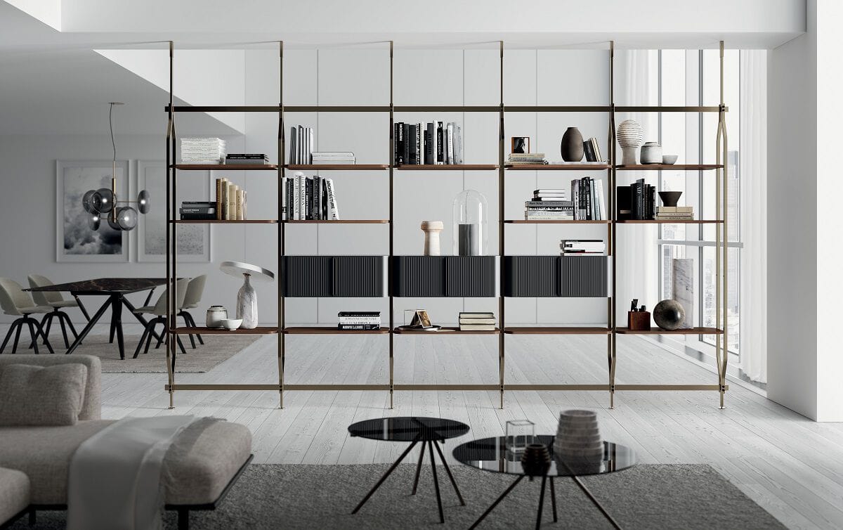 Стальной книжный шкаф Bontempi Casa CHARLOTTE ARCH-00062394 - Вид №3