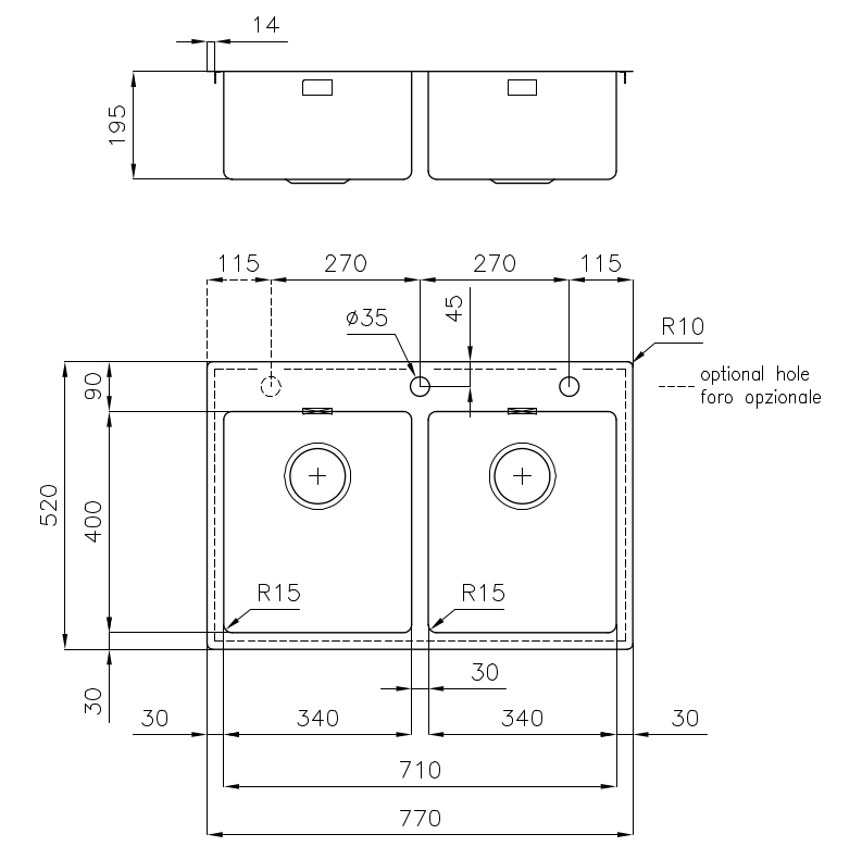 2269080 Мойка KE Vintage - 2269080 Fosterspa  - Вид №1