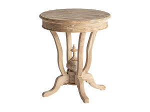 Круглый журнальный столик из манго для гостиной