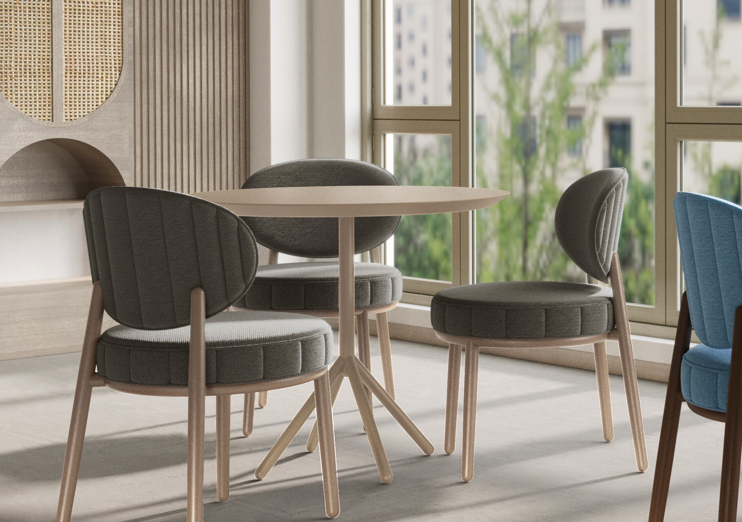 Мягкий стул из ткани JOB’S Daisy ARCH-00137124 - Вид №6