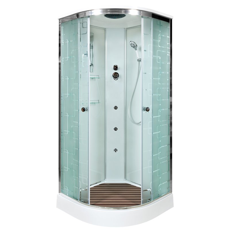 D102S+ эл. R Душевая кабина DETO Серия D ЕМ1580 с гидромассажем (гм.) - Вид №33