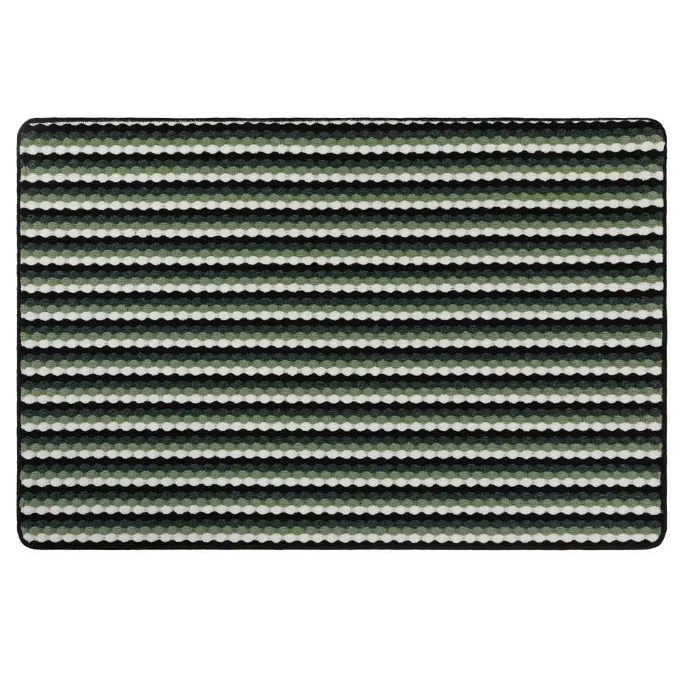 Коврик декоративный полипропилен Bendigo 80x120 см цвет зеленый 85565609 STLM-2169909 Santreyd  - Вид №1