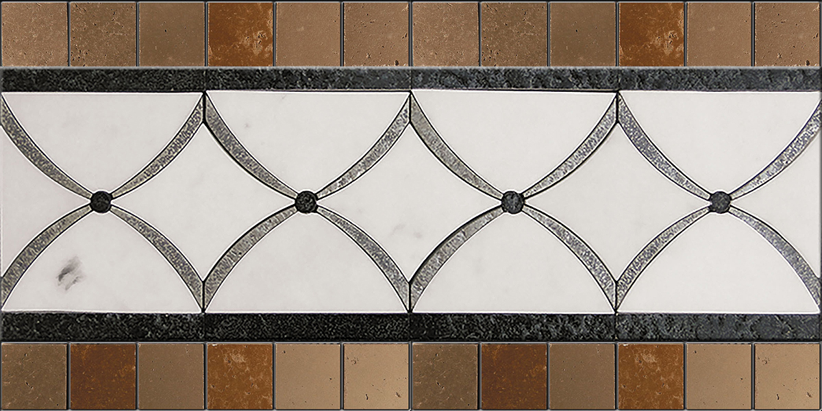 БОРДЮР ИЗ МРАМОРА FS-6 SKALINI ORNAMENTAL FS6 - Вид №1