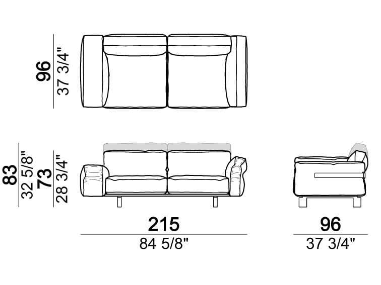4-местный кожаный диван Arketipo CLOSE TO ME ARCH-00016702 - Вид №4