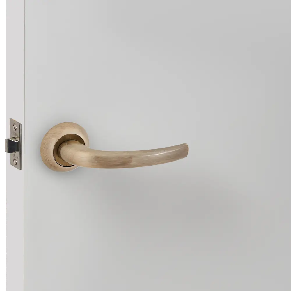 Дверные ручки Punto Arco без запирания цвет бронза STLM-2095644 - Вид №5