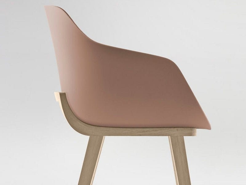 Экологичный пластиковый стул с подлокотниками ALKI Kuskoa Bi ARCH-00067720 - Вид №2