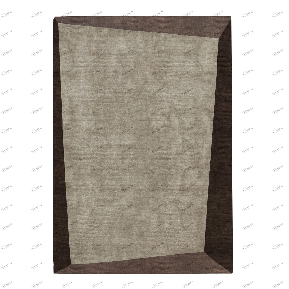 Ковер Dipped Frame Dark Bege 200x290 бежевый RUGBERRY ДИЗАЙНЕРСКИЕ, DIPPED FRAME 326053 Бежевый;коричневый 