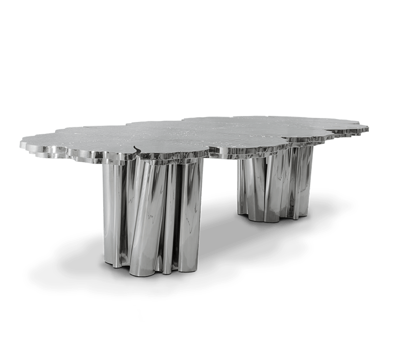 0-158 Обеденный стол Fortuna из нержавеющей стали Boca Do Lobo  - Вид №1