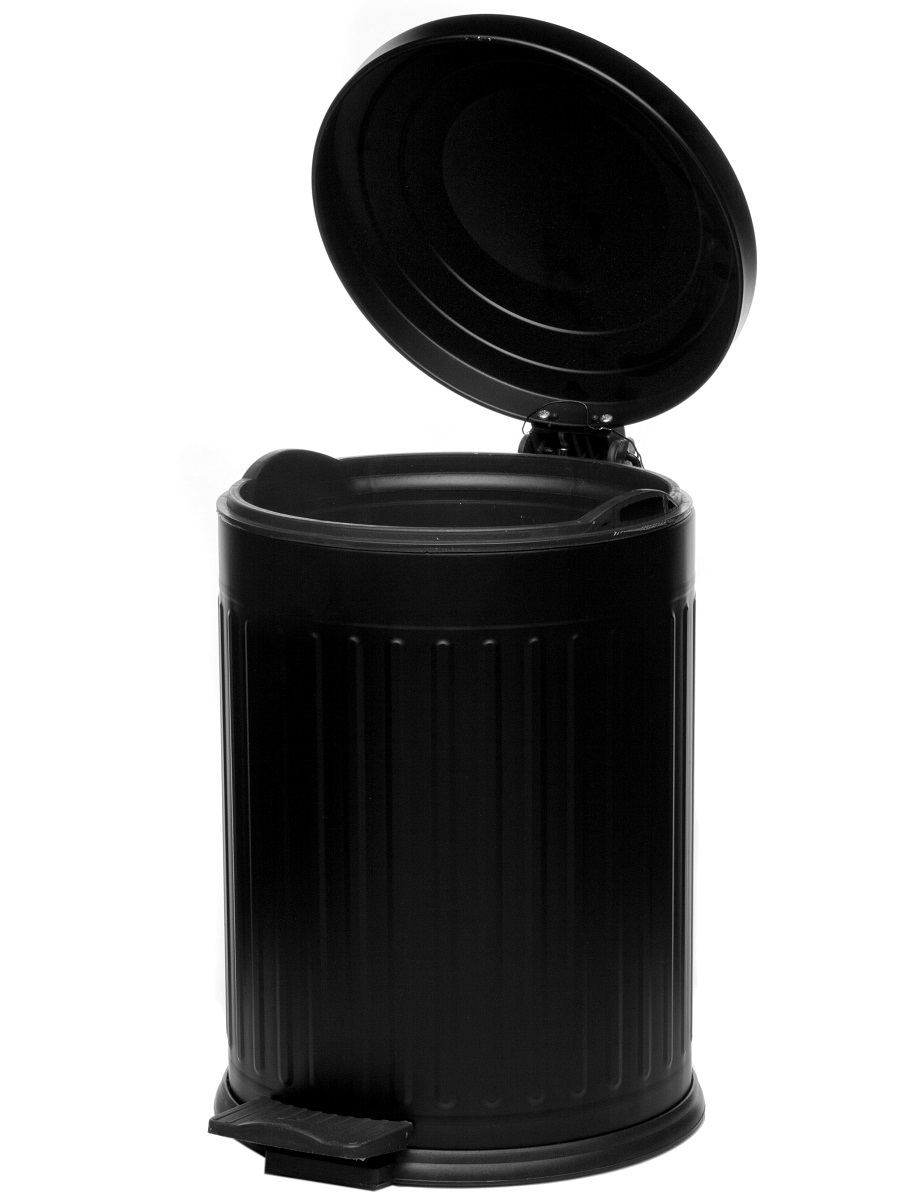 Вёдра с педалью и крышкой Apus 12L Black NAVAKO 11013 - Вид №1