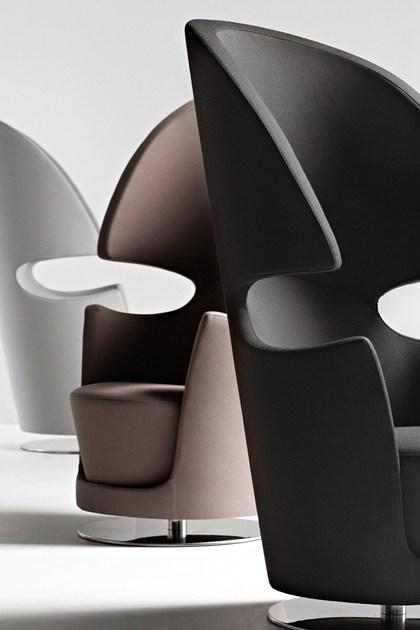 La Cividina Кресло из ткани с высокой спинкой Folies bergere sun-id-1382113 - Вид №3