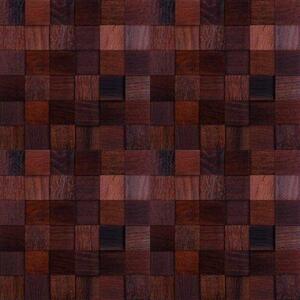Мозаика и 3D панели из дерева Da Vinci Мозаика 3Д (4/6/8 мм пиксель 30x30 квадрат) Термо 087 Термодуб Селект 3д (мозаика панели), гладкая (3Д (мозаика панели), Гладкая) 324х324 мм.