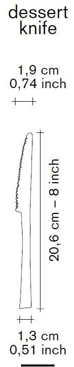 valerie_objects Десертный нож из нержавеющей стали  V8017011/b/c/g  - Вид №12