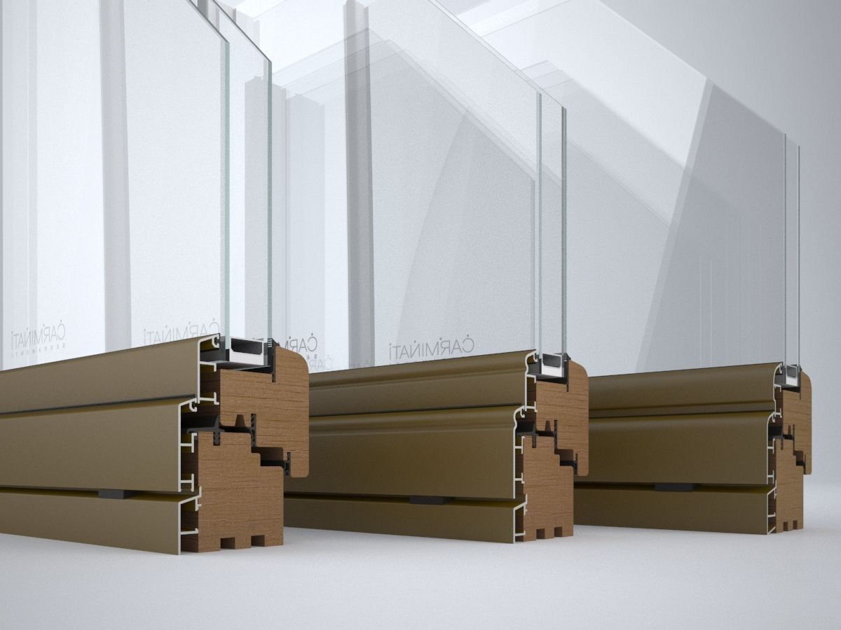Алюминиевые и деревянные копланарные оконные двери Carminati Alu 90 ARCH-00023015 - Вид №7