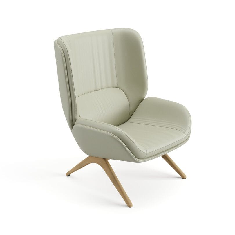 Кресло из ткани и кожи Arper Lepal ARCH-00019894 - Вид №1