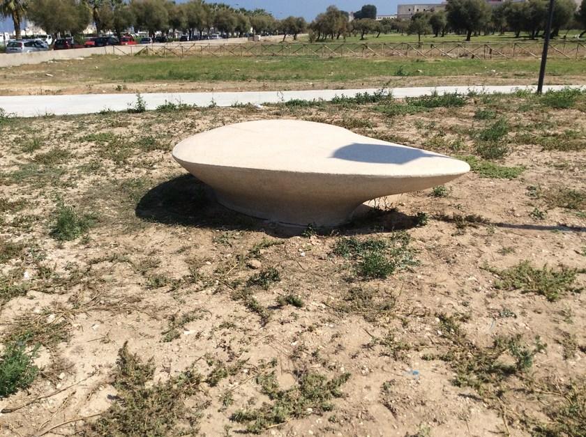 Manufatti Viscio Изогнутая скамья из реконструированного камня sun-id-1491143 - Вид №1