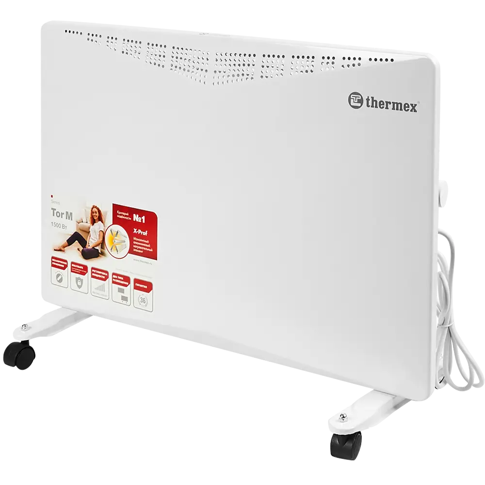 Конвектор мобильный Thermex Tor 1500M, 1000-1500 Вт 82745712 STLM-2208701 