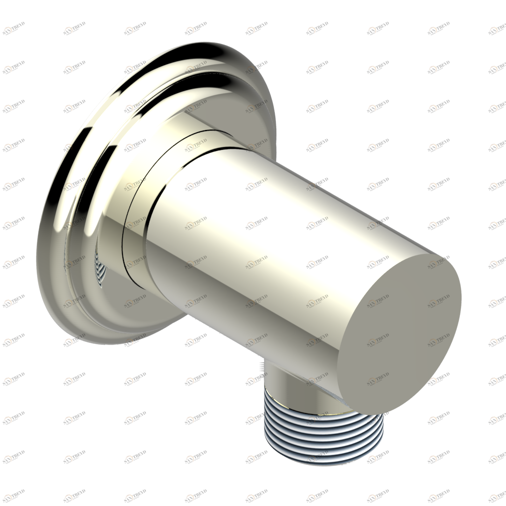 A2H-53E Вывод 1/2" встраиваемый в стену Thg-paris Panthere со светлым хрусталём Никель A2H-53E CAT.B