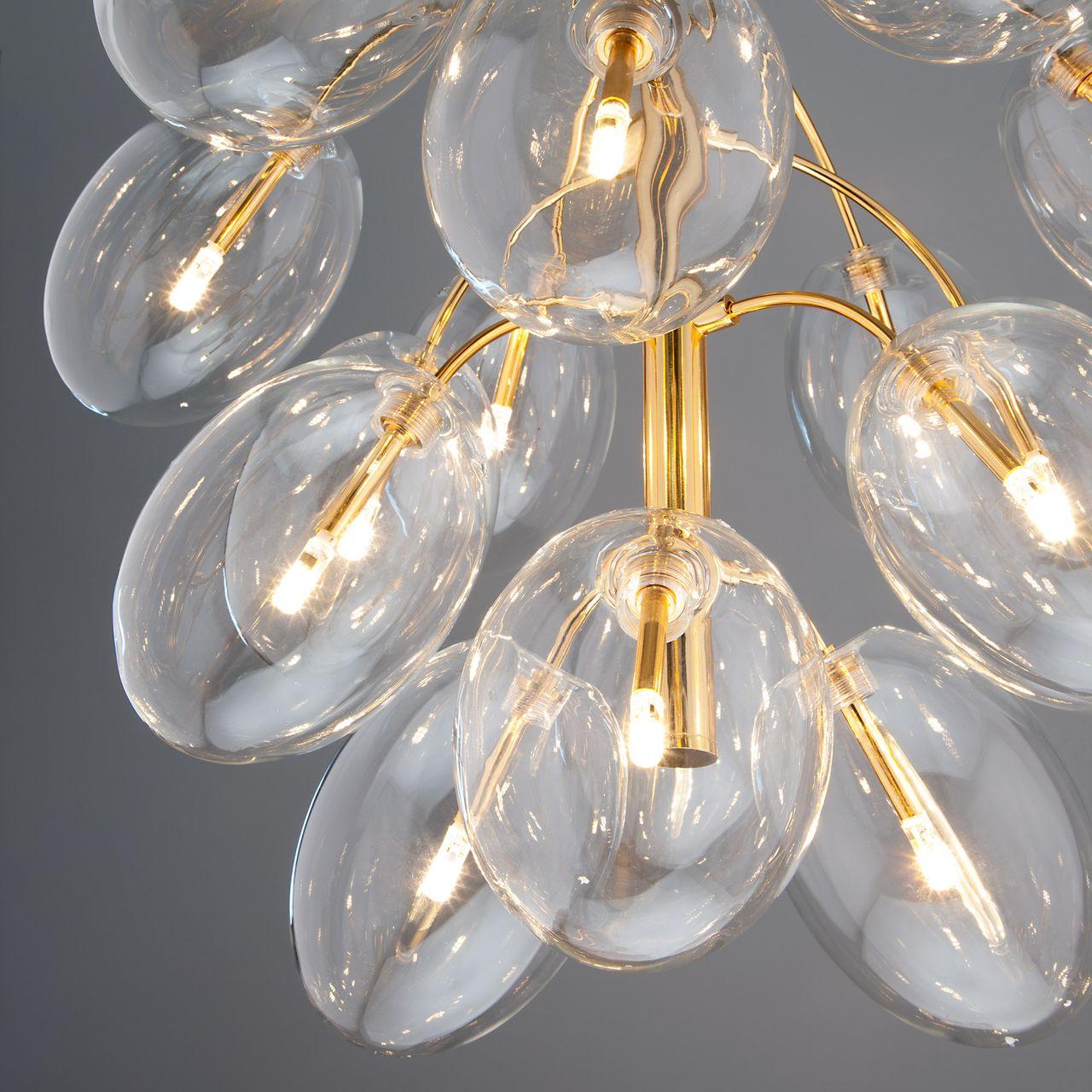 Подвесная люстра Bogates Leandro 290/15 BOGATES ДИЗАЙНЕРСКИЕ, LEANDRO 187473 Золотой  - Вид №3