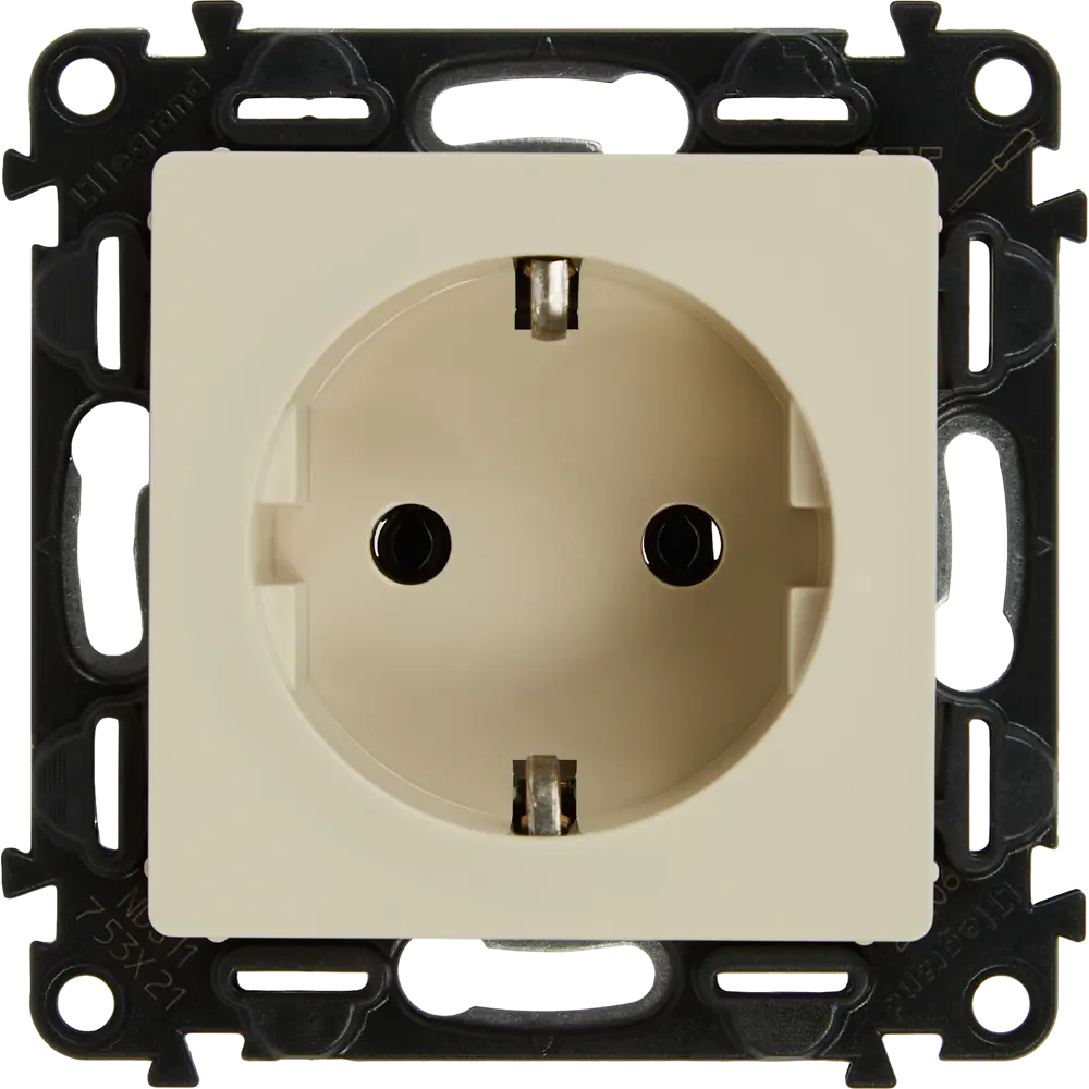 Розетка Legrand Valena life 2 контакта с заземлением цвет слоновая кость 82169344 STLM-2120396