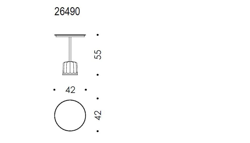 Круглый журнальный столик из муранского стекла для гостиной Wittmann ACACIA ARCH-00038288 - Вид №4