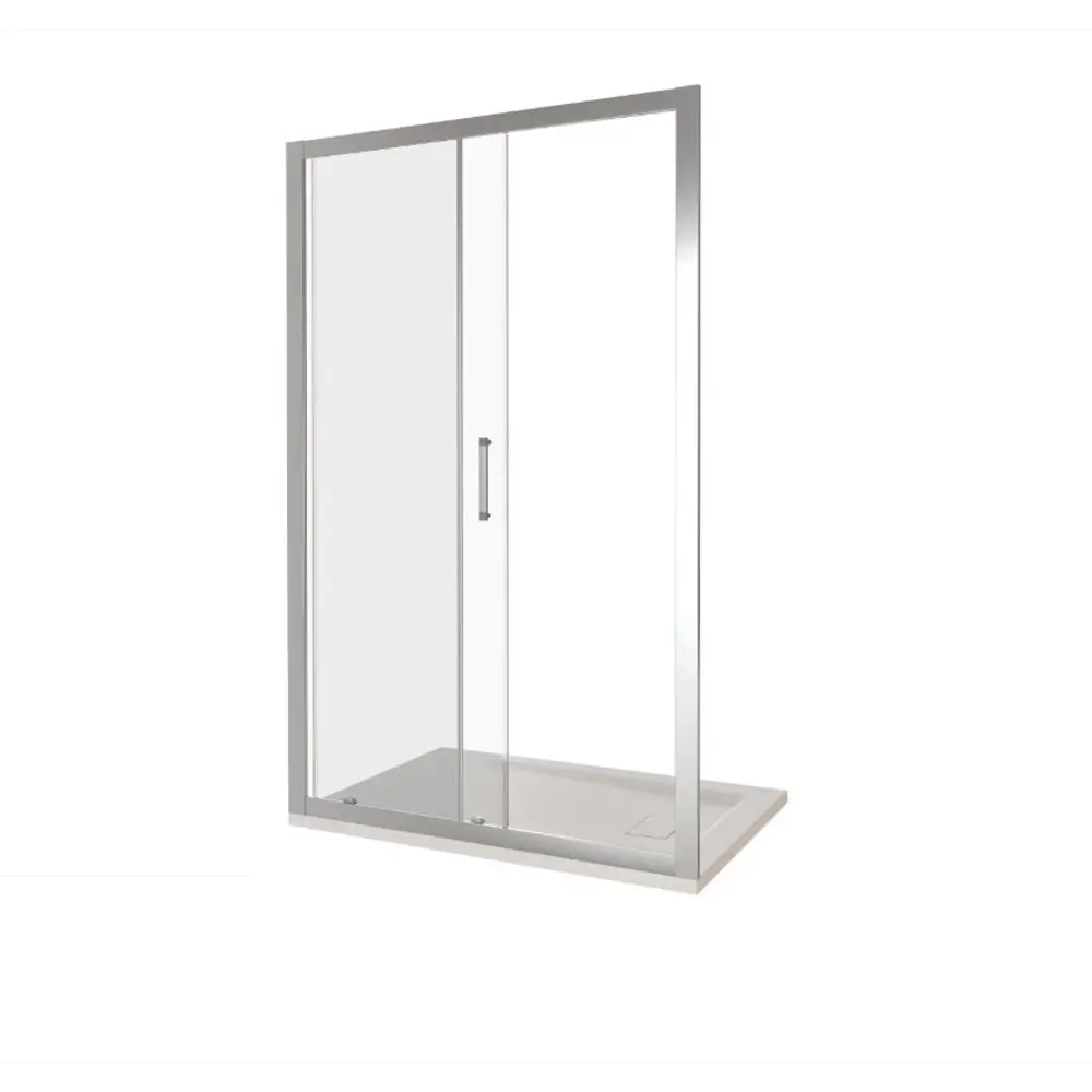 Душевая дверь Makiato 110x190см раздвижная профиль хромированный стекло прозрачное 5мм Santreyd Makiato New STLM-2131392