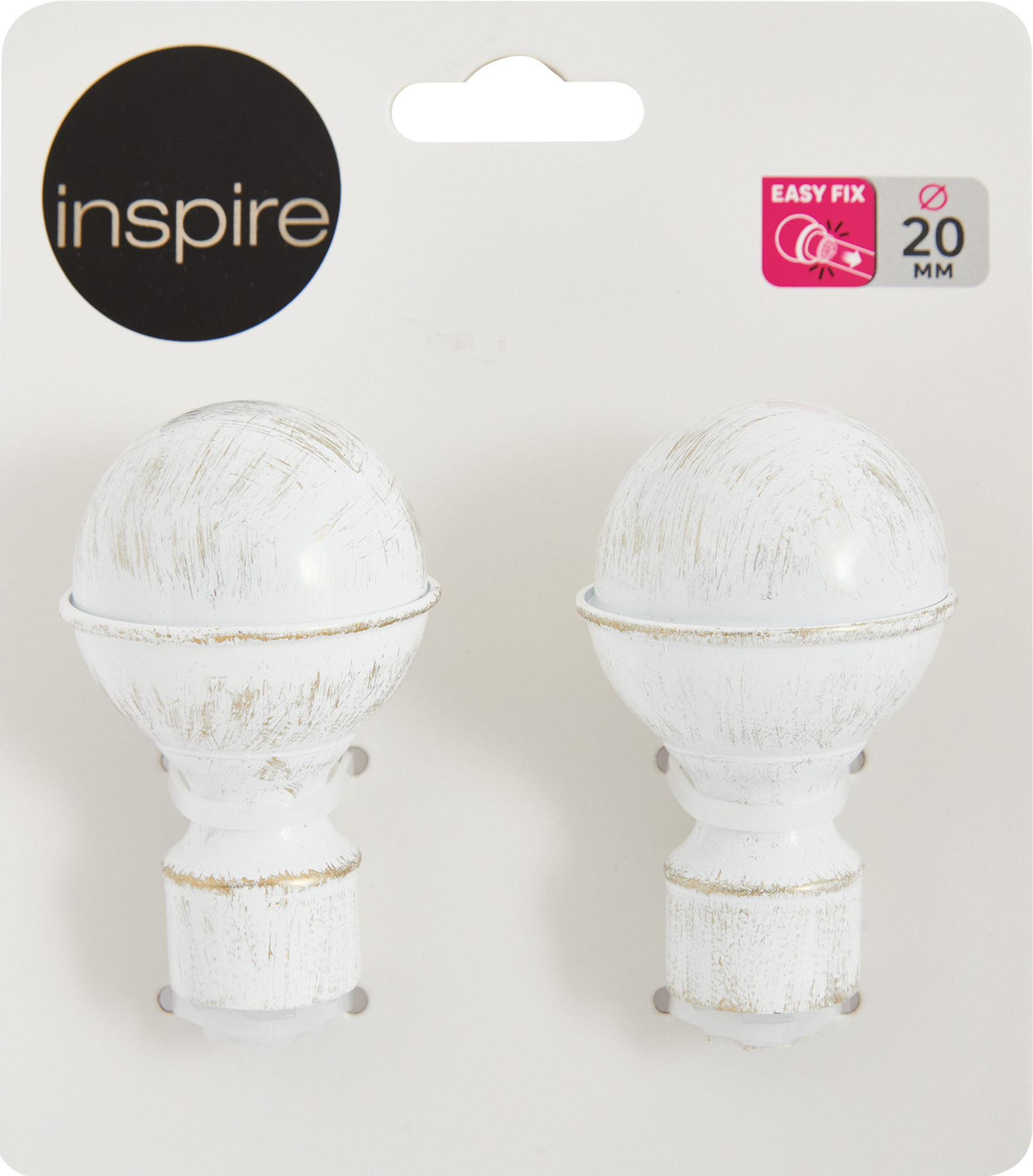 Наконечник шарнирный INSPIRE 20.82.601 белый алюминиевый (2 шт) 86421277 STLM-0068867 - Вид №2