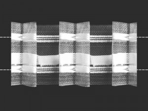 0с795 Лента шторная 40 мм Беларусь белый