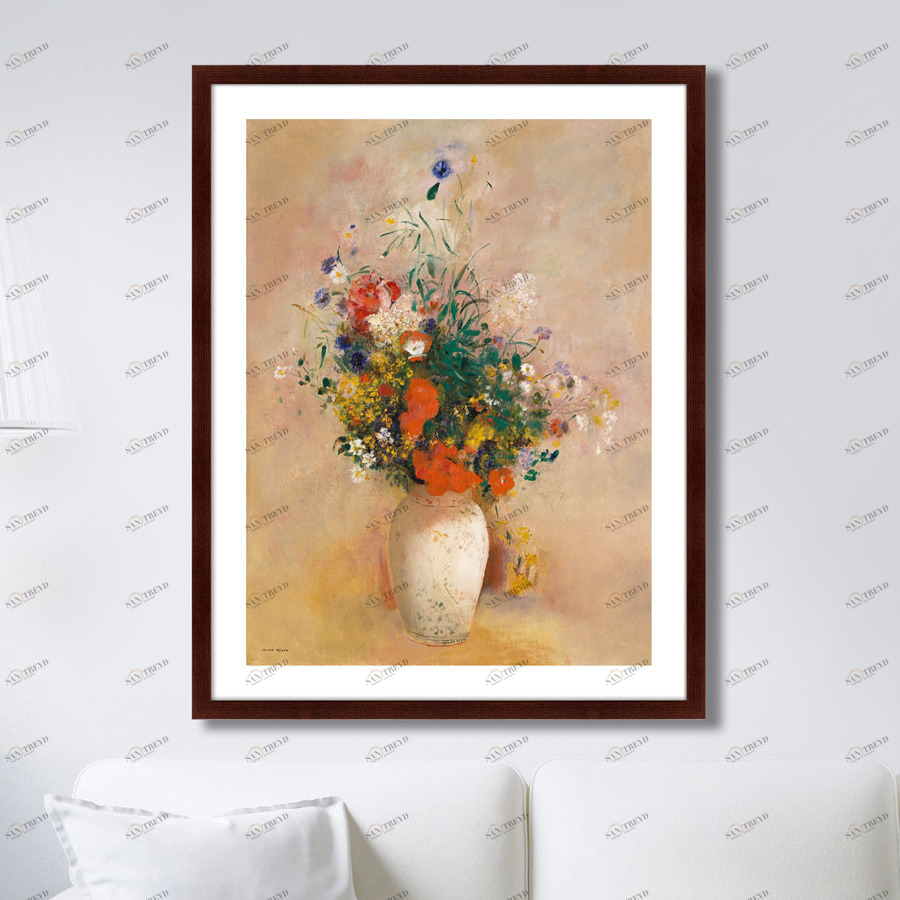 Картина: Vase of Flowers, 1906г. КАРТИНЫ В КВАРТИРУ  264137 Разноцветный 