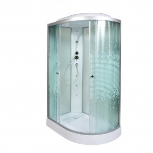 BМ1510 с гидромассажем BLACK Душевая кабина DETO Серия ВМ