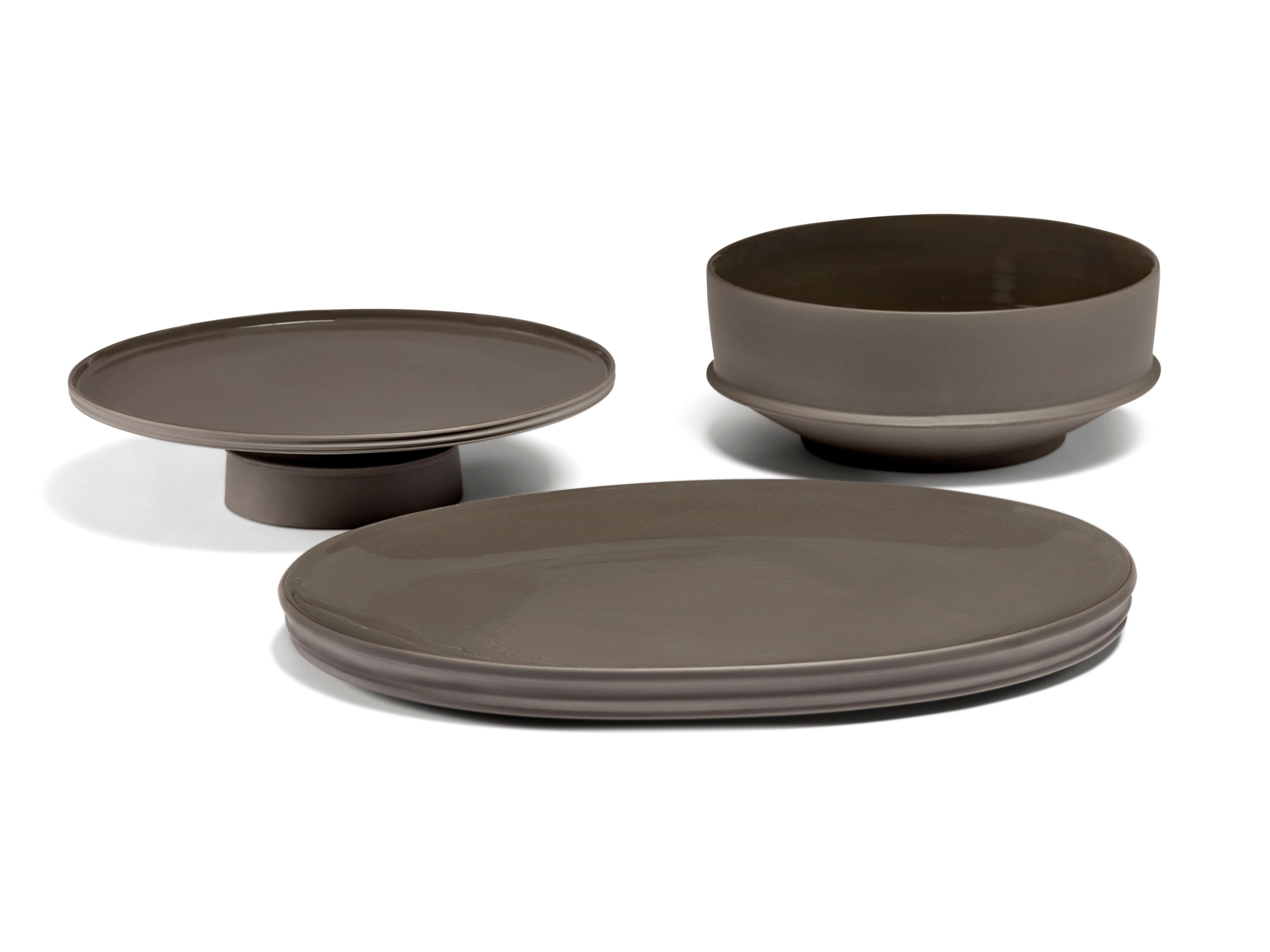 Фарфоровая овальная сервировочная тарелка Serax Dune ARCH-00098409 - Вид №13