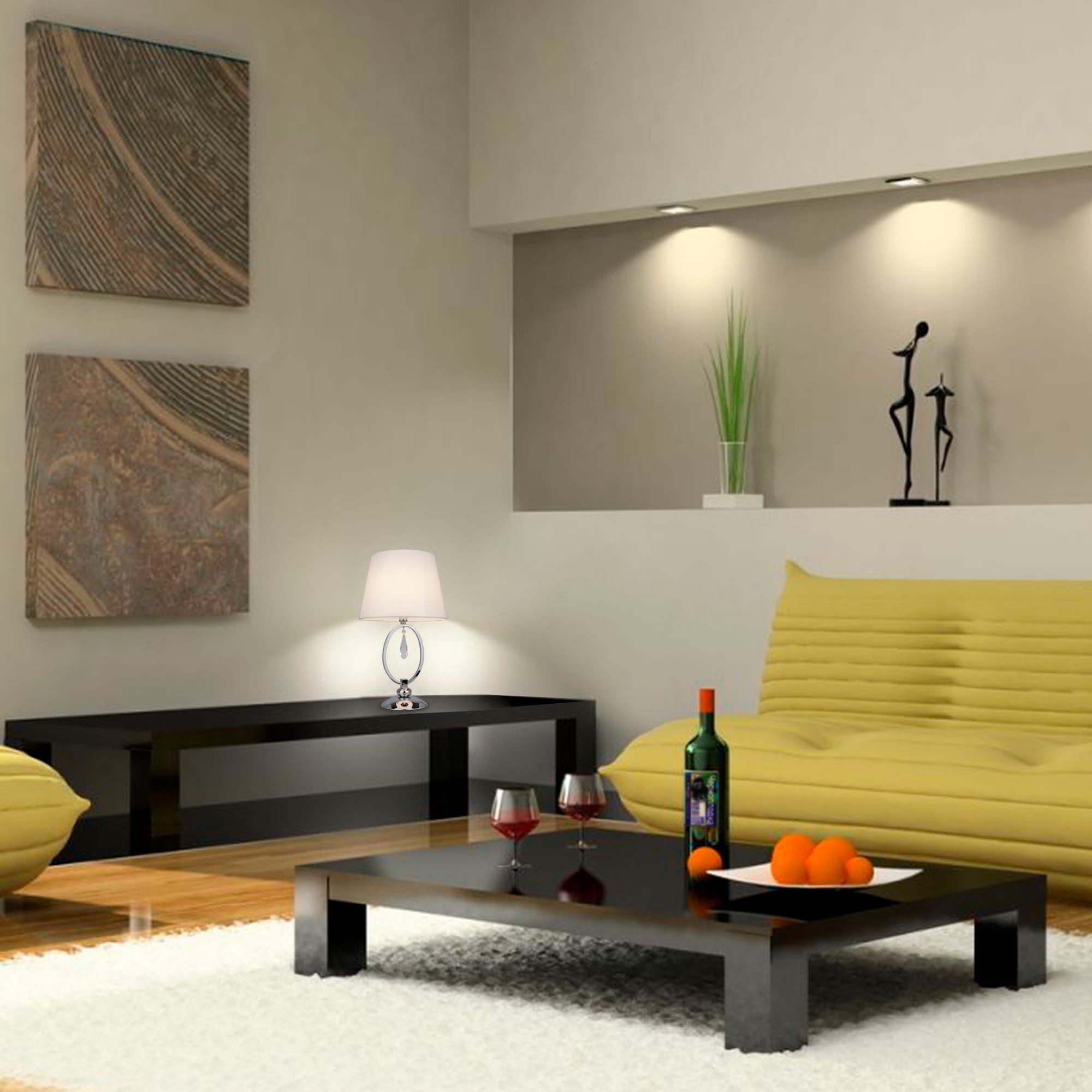 82312385 Настольная лампа Eurosvet 01055/1, цвет хром Madera Santreyd - Вид №9