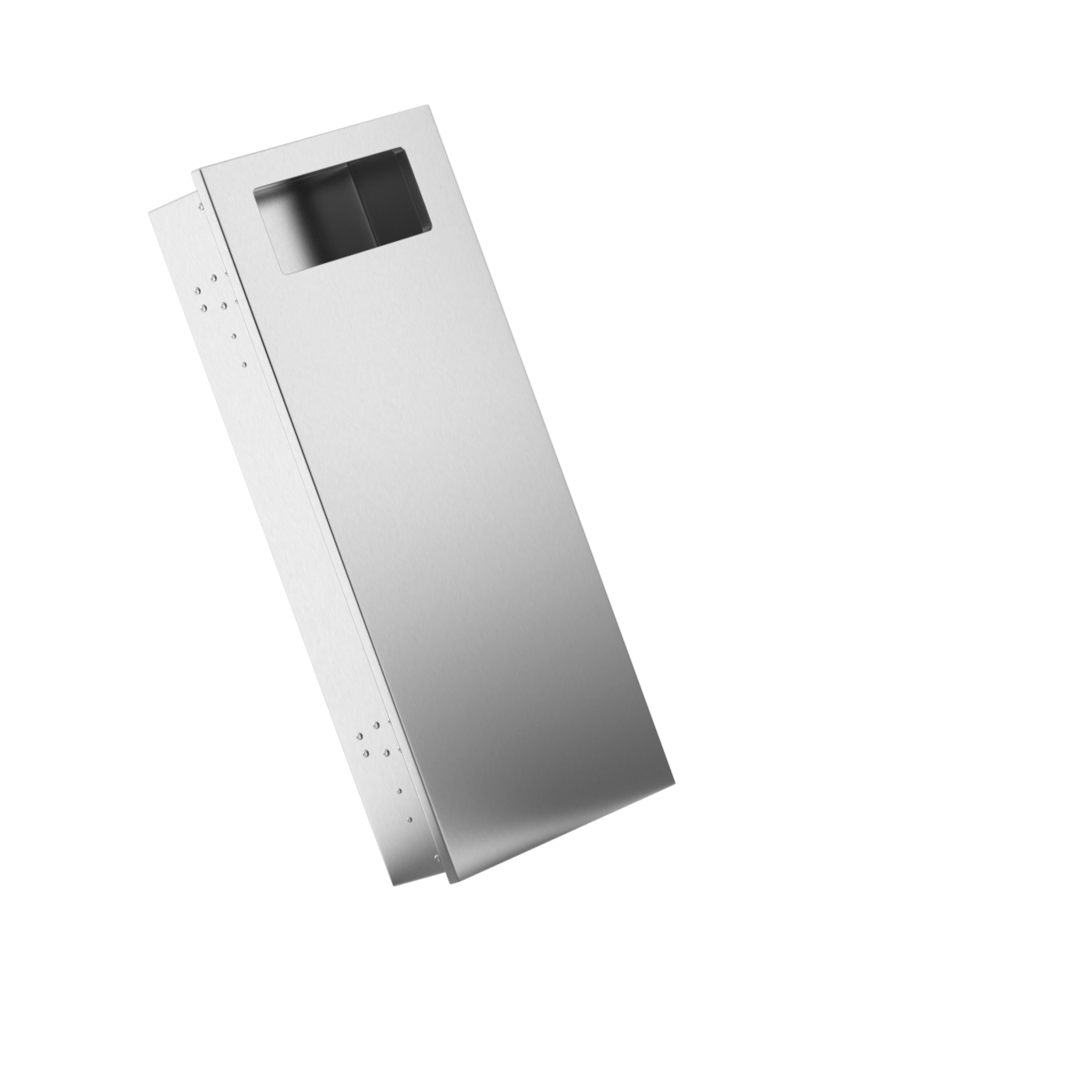 P740-S Встраиваемый контейнер из нержавеющей стали объемом 18 л, помещается в нишу глубиной 100 мм Duten 