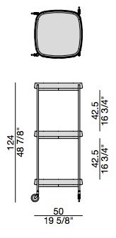 Porada Тележка для еды из ореха каналетта Twenty sun-id-1480625 - Вид №9