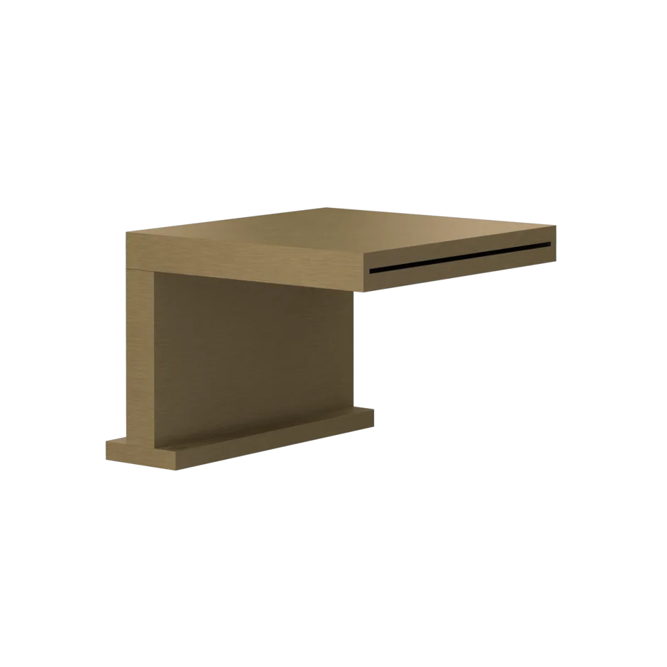 Носик для ванны 20191 713 Gessi Rettangolo k СТАРИННАЯ ЛАТУНЬ 20191713