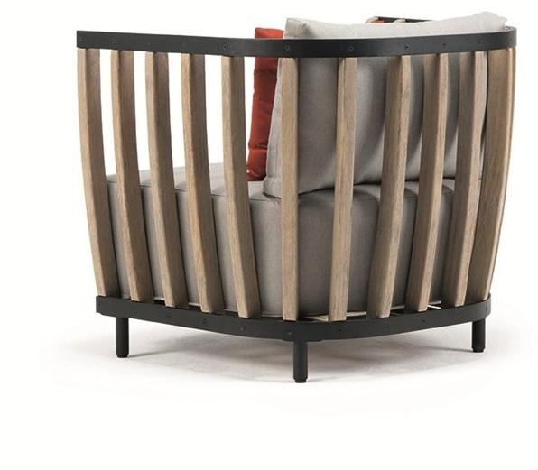 Ethimo Садовое кресло из тика с подлокотниками Swing Swpo05 - Вид №4