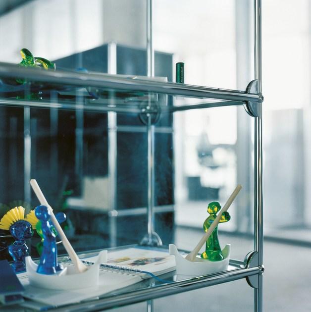 USM Модульный книжный шкаф из стали и стекла Usm haller system sun-id-1432868 - Вид №5