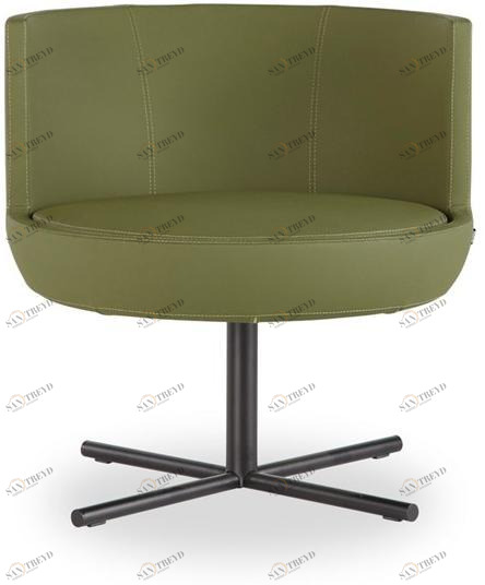 B&T Design Кресло в коже с 4-мя спицами Round sun-id-1437208