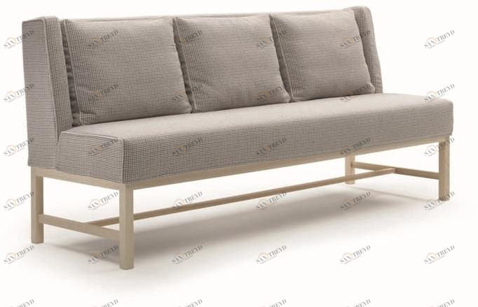 Marac Скамья со спинкой, обитая тканью sun-id-1473494