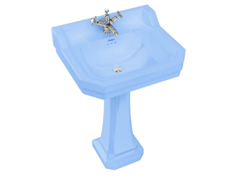 Прямоугольный умывальник из стекла на колонне Burlington На заказ ARCH-00055802 - Вид №6