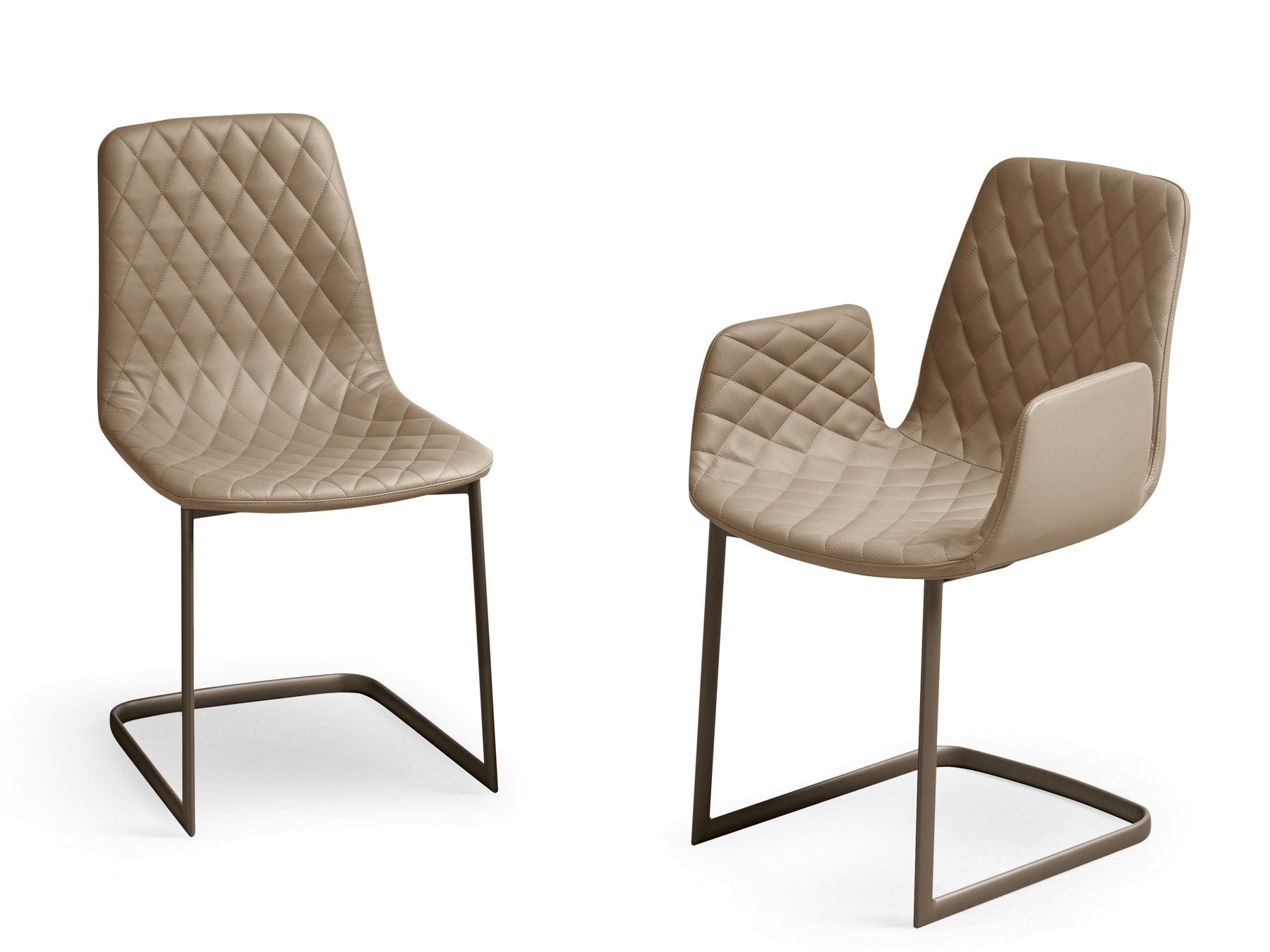 Кожаный мягкий консольный стул EFORMA Lenny ARCH-00005385