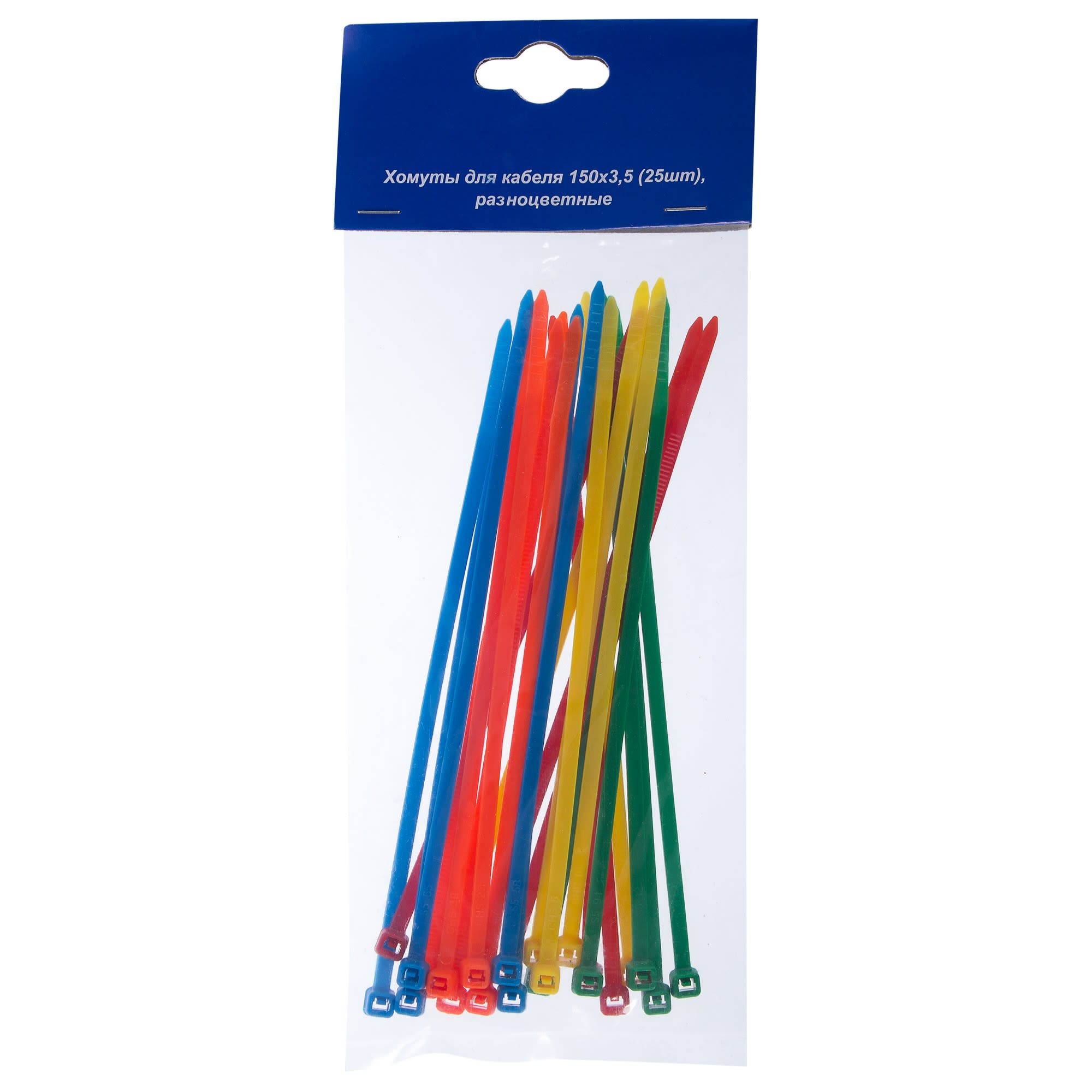11513442 Хомут-стяжка 150x3.5 мм, разноцветные, 25 шт Santreyd  - Вид №1
