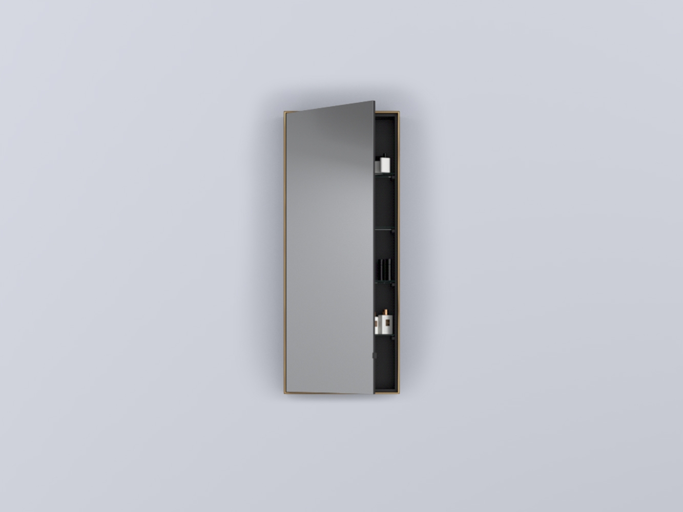 SPSTB-BZ Simple Tall Box: Зеркальный шкафчик вертикальный с крашенным корпусом - реверсивный cielo Arcadia Ceramica Cielo 