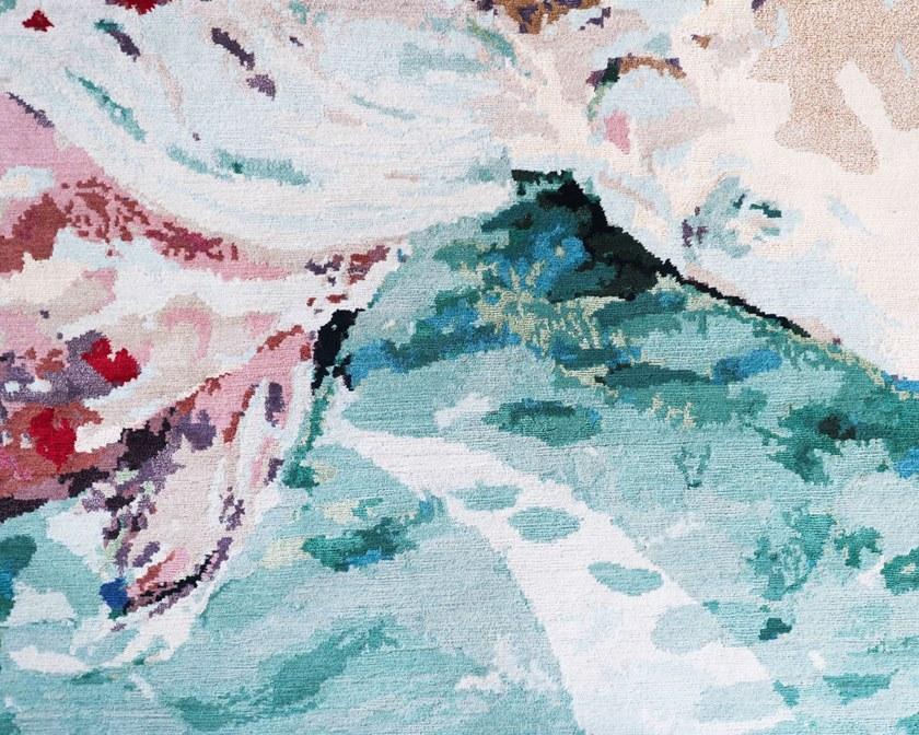 Tapis Rouge Прямоугольный коврик ручной работы Koi pond Tr1018 - Вид №3