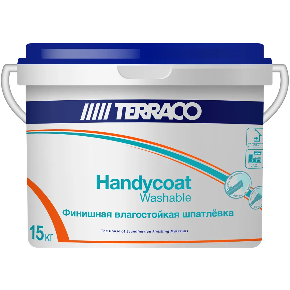 Финишная шпатлёвка Terraco Handycoat Washable для идеального выравнивания стен 83000330 STLM-0038696