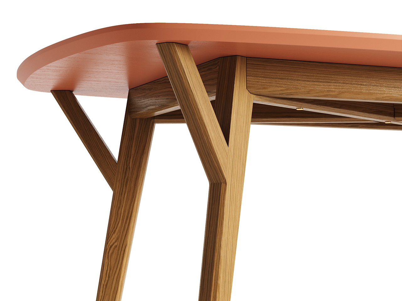 Обеденный стол прямоугольный натуральный дуб, тоскана 140 см Proso THE IDEA  210027 Бежевый  - Вид №2