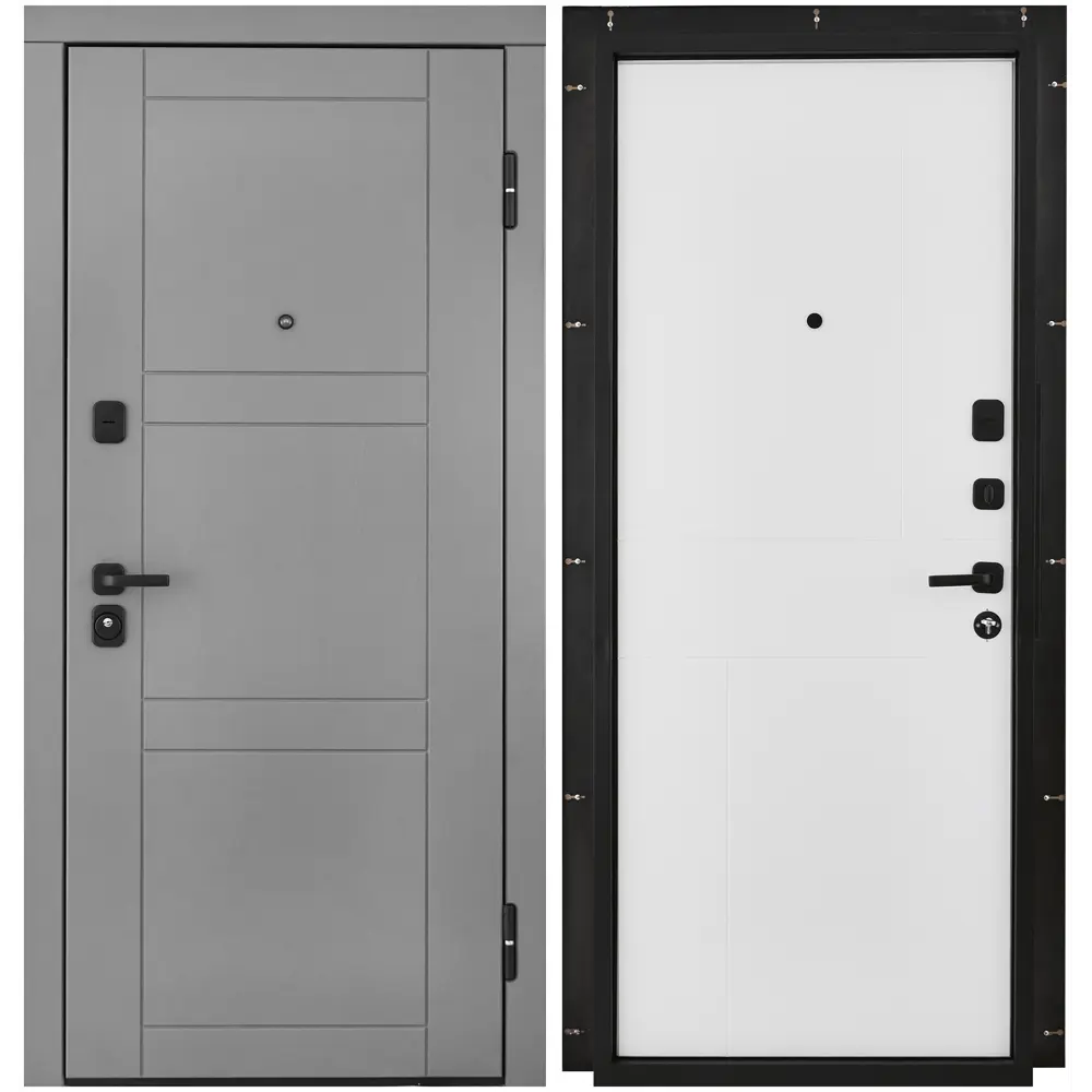 Дверь входная металлическая Лацио 96x201 см правая белая BELWOODDOORS STLM-2205519
